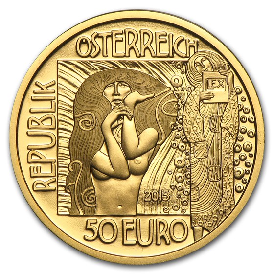 2015 Austria Gold Proof €50 Klimt Series (Medicine) 2015 Austria Gold Proof €50 Klimt Series (Medicine)